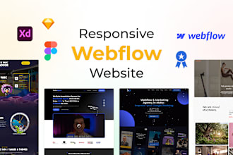 build webflow website , figma to webflow, webflow website design, xd to webflow