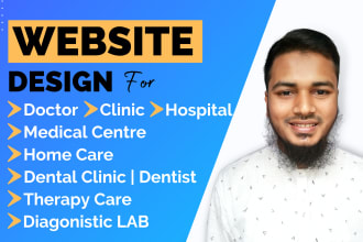 design hospital medical dental doctor home care  healthcare clinic lab website