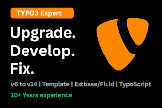 develop upgrade and fix your typo3 website with 10 years of expertise