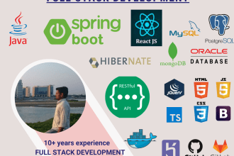 develop web apps using spring boot, react js, and java