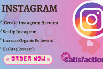 do instagram account, set up, organic follower, hashtag
