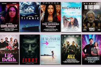design a unique movie poster design, film poster