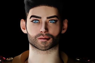 model 3d character for animation, unity and unreal engine