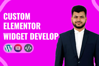 design and develop responsive custom elementor widget or custom elementor addons