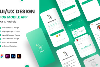 create figma mobile app design with prototype