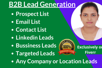 do targeted b2b lead generation and prospect email list building