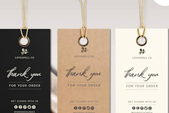 design decent clothing tags, price labels, shirt tags, hang tags, neck tag