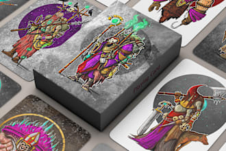 design magical card games, nft trading cards, playing cards, pokemon cards