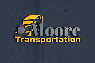 create unique transport, logistics and trucking logo