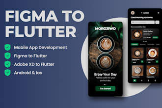 convert figma to mobile apps using flutter, android and ios
