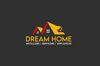 design amazing home furnishing and wood working logo