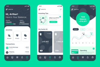 develop a payment app, fintech app, bank app, investment app, crypto wallet app