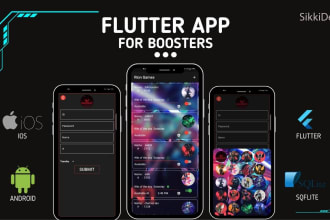 develop your ios and android apps using  flutter and firebase