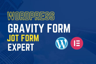 set up website form using gravity form jot form contact form pop up form