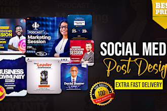 make stunning social media poster, flyers for you
