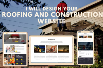 design landscaping and roofing website