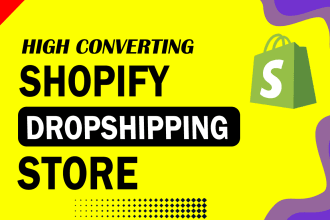 create shopify dropshipping store and shopify website with oberlo or dsers
