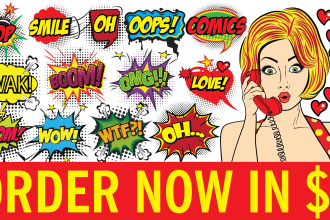 design pop art, graffiti ,comic ,music art,  hand drawn logo or t shirt in 24hrs