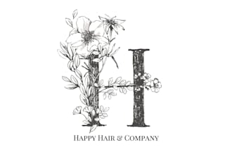 create hand drawn flower logo