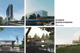 design and render high quality architecture exterior