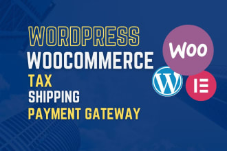 set up woocommerce tax shipping payment gateway configure