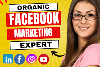 do organically facebook marketing to promote brand and increase follower