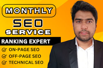 do full monthly SEO service for google 1st ranking