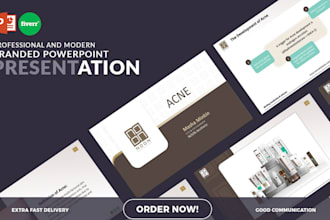 create a professional powerpoint and animated  presentation