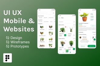 do UI design of any app for android or ios