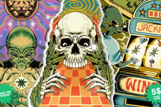 create trippy psychedelic artwork for your brand or merch