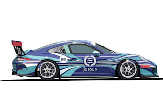 draw a detailed car vector