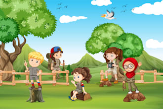 illustrate children book and storybook