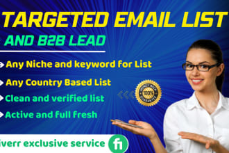 collect targeted email list and b2b lead for email marketing