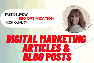 write digital marketing articles and blog posts