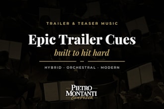 compose epic trailer music for your project