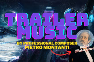 compose epic trailer music for your project