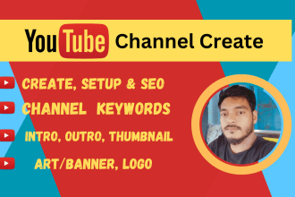 do youtube channel create and setup for you