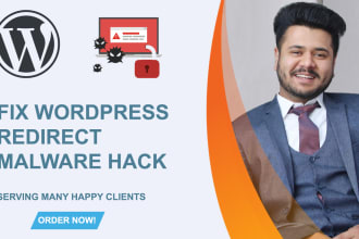 fix website redirects malware hack issues
