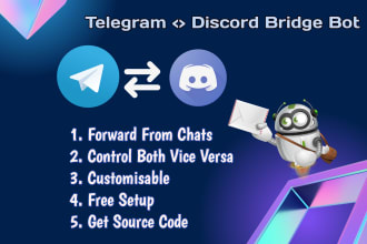 create discord telegram bot or script or web