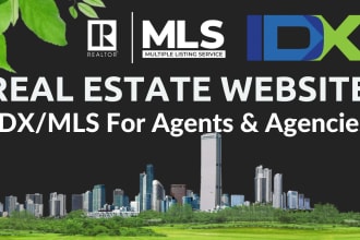 create a modern real estate website with idx and mls