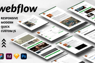 do bug fixes and create your webflow website