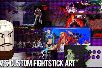 create artwork for your fightstick or arcade controller
