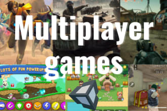 develop 2d or 3d multiplayer games in unity