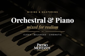 mix and master orchestral or piano music