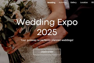 design wedding website, photography site for invitation rsvp