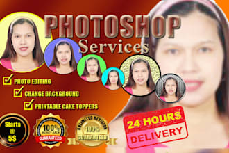 do photoshop editing and any graphic design