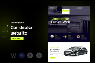 design car rental website, chauffeur website, taxi booking website, taxi website
