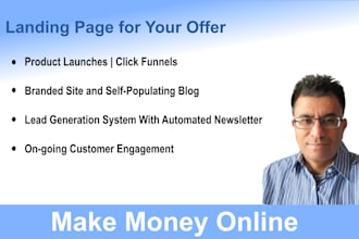 create a landing page for marketing your product