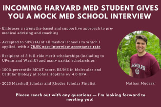 give you a medical school mock interview