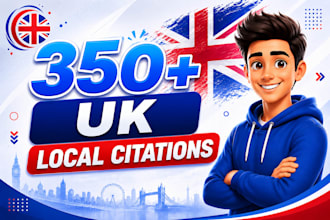 do 350 UK local citations for google maps and UK local SEO ranking